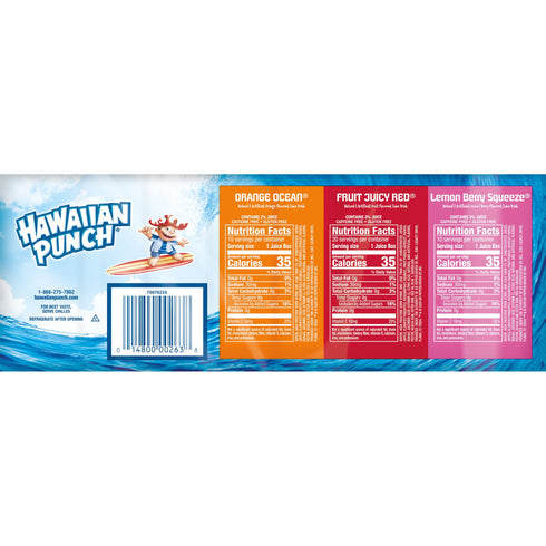 Hawaiian Punch Variety Pack, Juice Drink, Boxes, 40 pk./6.75 fl. oz.